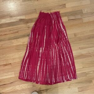 Natalie Martin Tie Dye pink maxi skirt